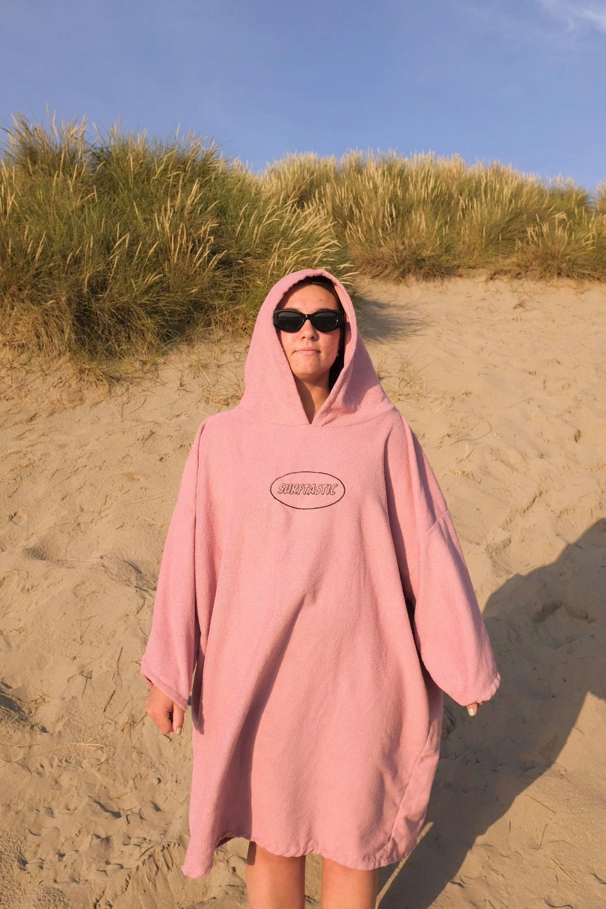 Oversized Changing Robe - Baby Pink