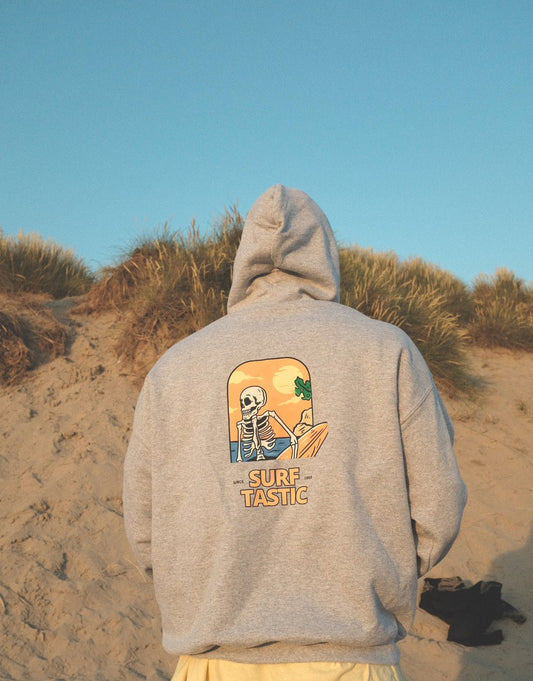 Skeleton Hoodie - Stone Grey