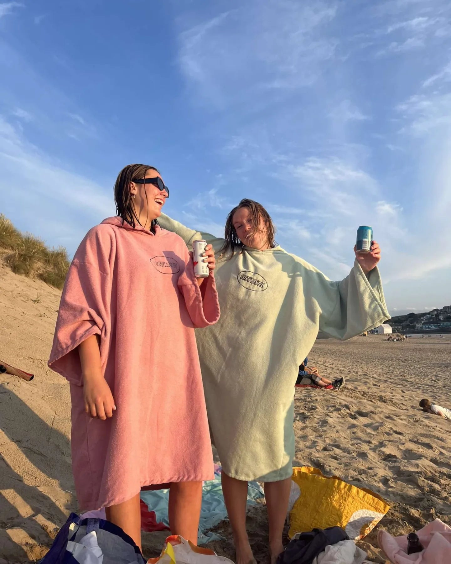 Oversized Changing Robe - Baby Pink