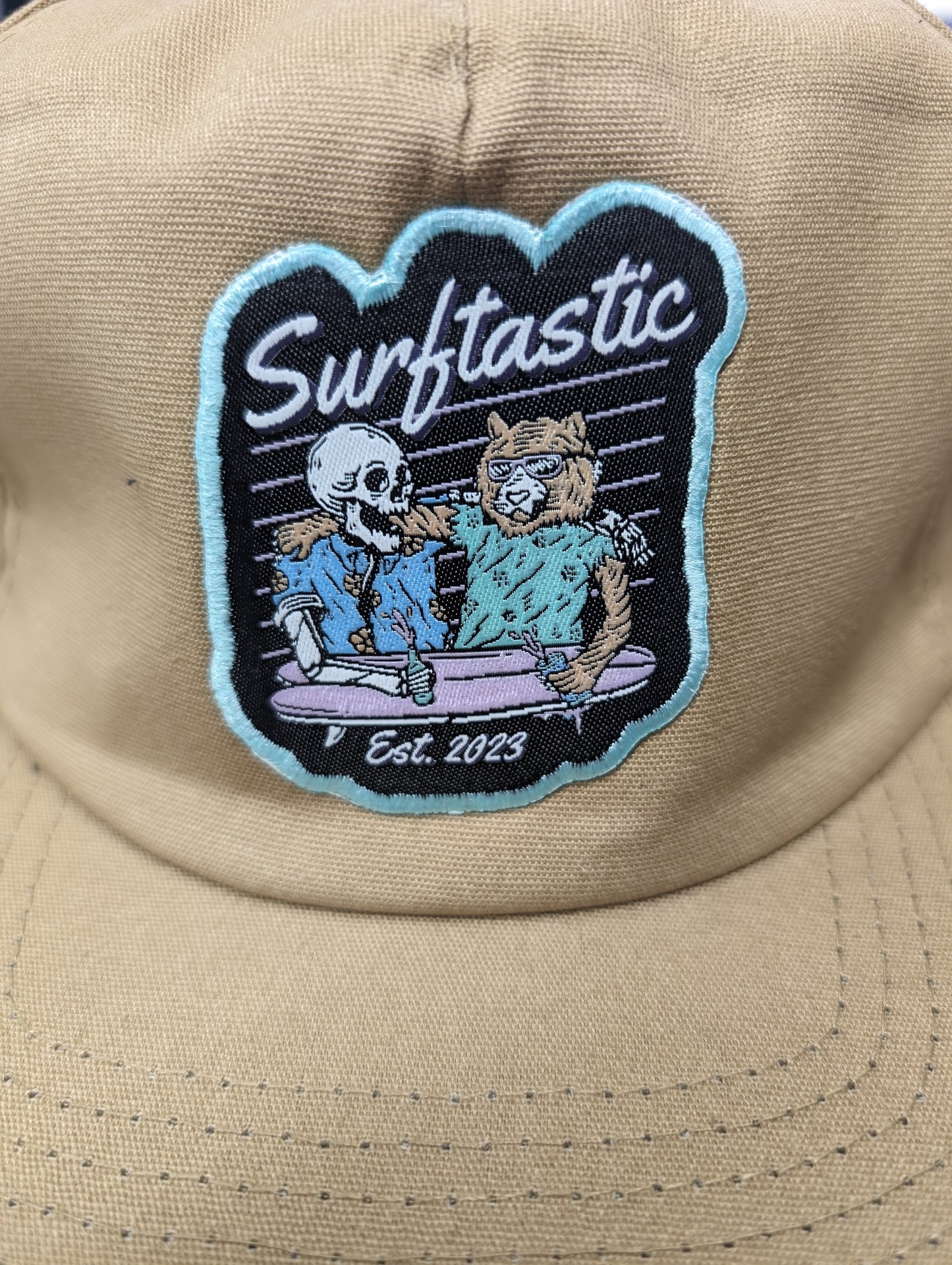 Sips & Swells 5 Panel Cap - Desert Sand