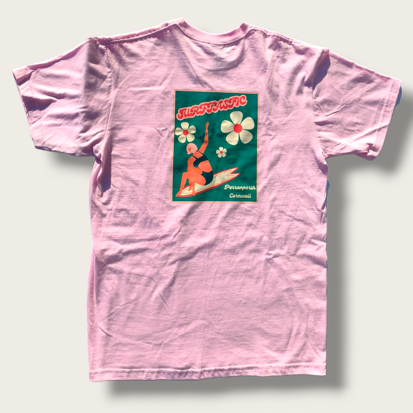 Surf Gurl T-Shirt - Baby Pink