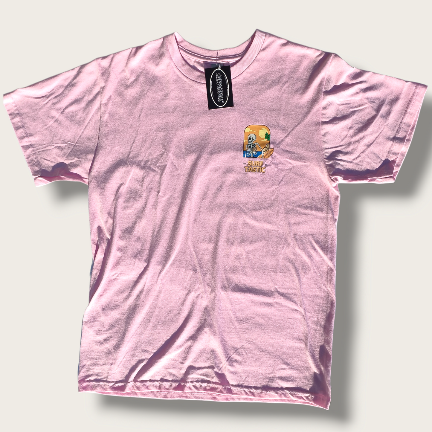 Skeleton T-Shirt - Baby Pink