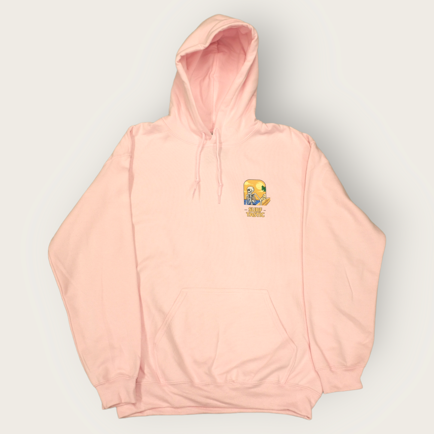 Skeleton Hoodie - Baby Pink