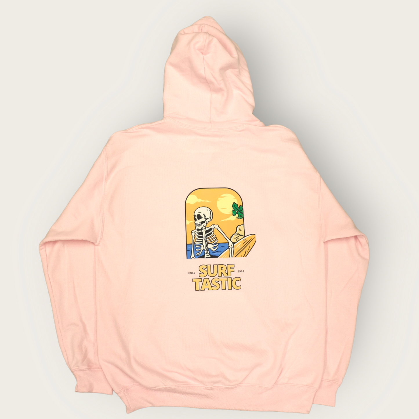 Skeleton Hoodie - Baby Pink