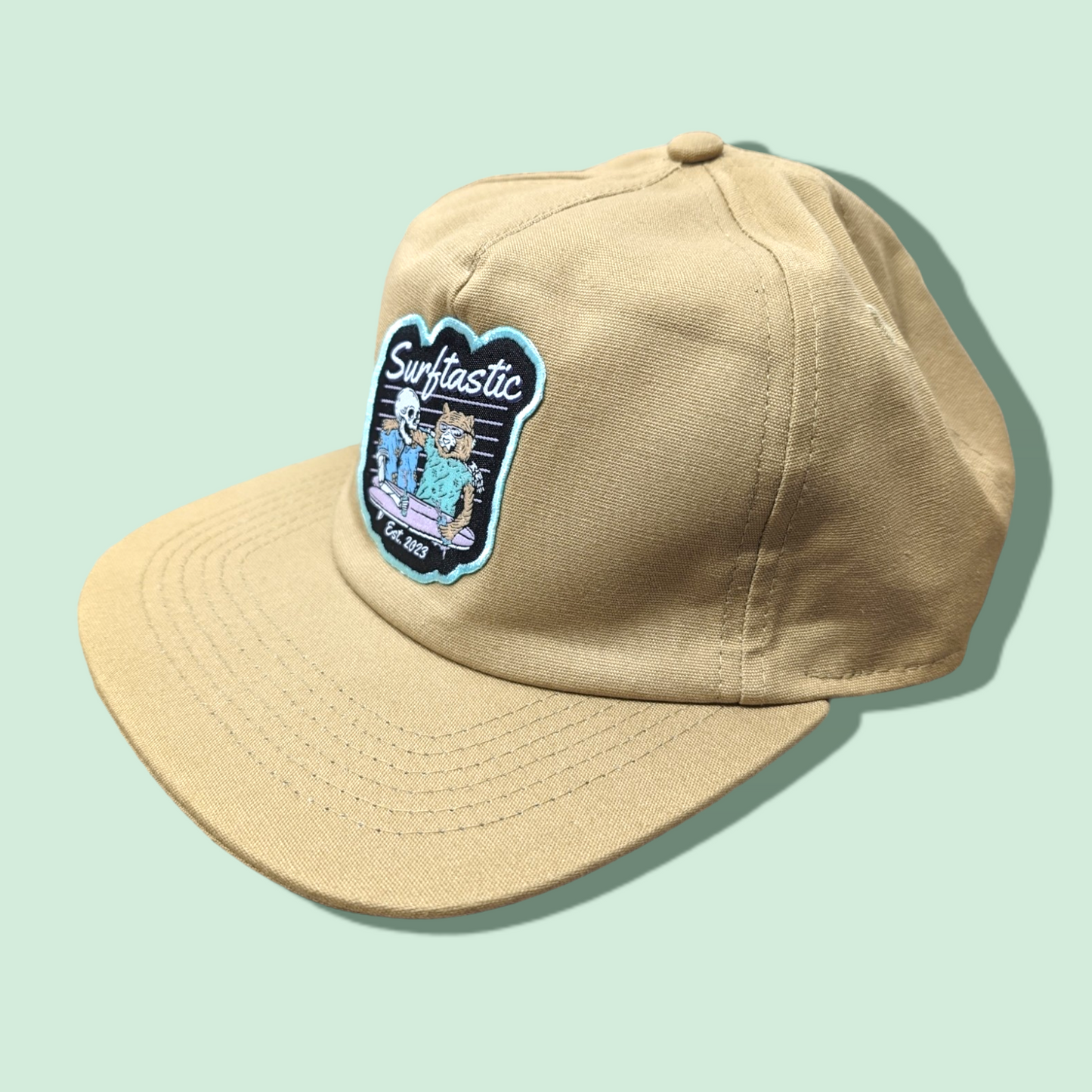 Sips & Swells 5 Panel Cap - Desert Sand