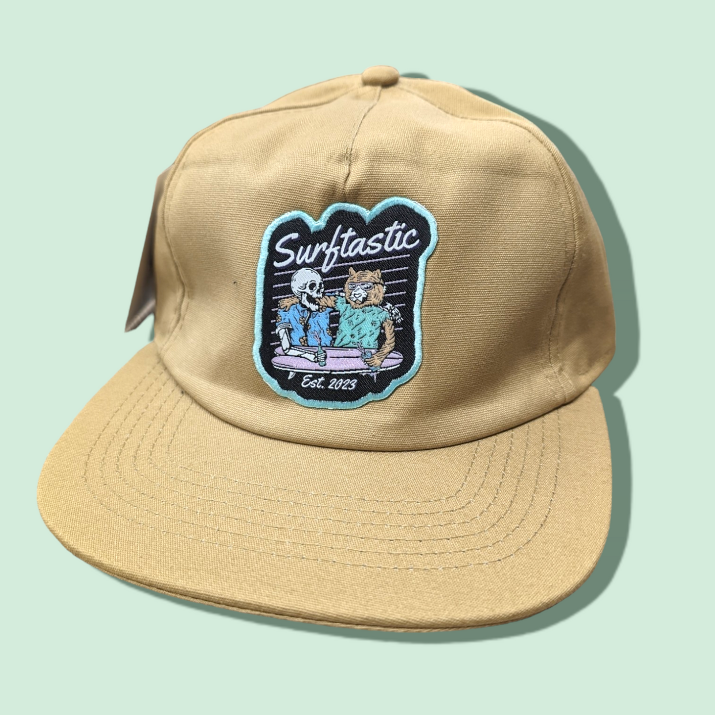 Sips & Swells 5 Panel Cap - Desert Sand